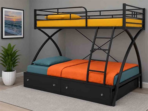 تخت دو طبقه فلزی مدل S1300